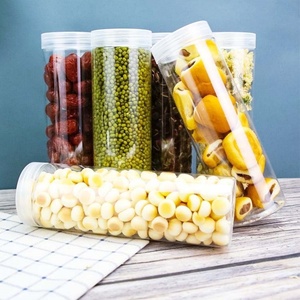 Food Grade 80ml 100ml 120ml 150ml 250ml clear PET <b>Plastic</b> <b>Jar</b> with Black Lid - Product Image 5