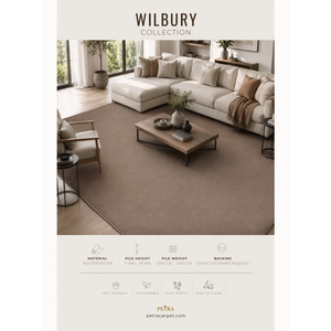 พรมปูพื้นโพลีโพรพิลีนสีเบจ Petra Wilbury ความหนา 11-18 มม. สำหรับพื้นที่การใช้งานหนัก - Product Image 2