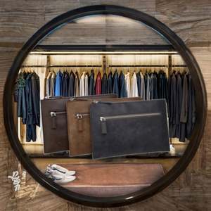 Bolso de Mano Portátil de PU para Hombre, Diseño Minimalista, Ideal para Viajes y Negocios, Regalo Perfecto para Novio - Product Image 3