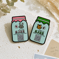 Code QR personnalisé disponible, badges en émail dur personnalisés, badges métalliques personnalisés pour club, école, collection de souvenirs