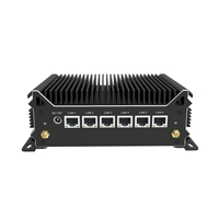 Mini PC sin Ventilador, 6 Puertos Ethernet 2.5G, Alder Lake-N N100 N150 N305, Router Firewall, Ciberseguridad, Agregación de Banda Ancha, DP + HD