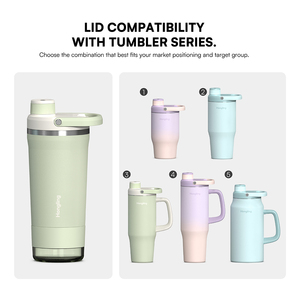 Gourde isotherme en acier inoxydable Hong Ling avec agitateur intégré à visser, bouteille à vide, bouteille à boisson, shaker - Product Image 2