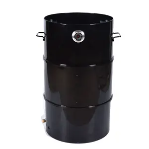 2022 New Hot Sales Multi-functional Outdoor Barrel Shaped Bbq Meat Charcoal Bbq Grill With Offset Smoker