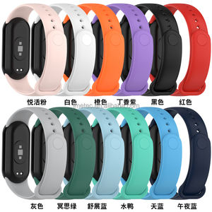 Bracelet de remplacement 2023, version mondiale colorée, bracelet en silicone pour montre intelligente <span class=keywords><strong>M8</strong></span>, compatible avec Xiaomi Mi 8 9 - Product Image 3
