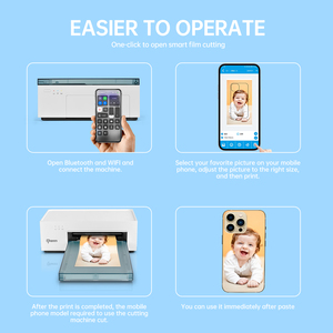 Papier autocollant pour la personnalisation de coques de téléphone portable 195*100mm, compatible avec l'<span class=keywords><strong>imprimante</strong></span> de coques de téléphone avec ruban couleur - Product Image 6