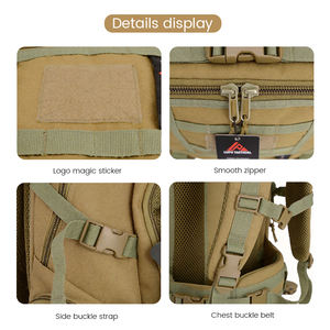 Mochila táctica grande Lupu, impermeable, para supervivencia al aire libre, senderismo, caza y transporte táctico. - Product Image 3