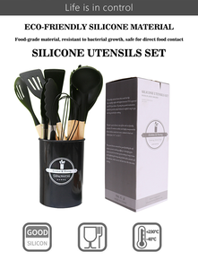 Offre Spéciale : Ensemble d'ustensiles de cuisine 12 pièces en silicone de qualité alimentaire avec support – Outils et accessoires de cuisson - Product Image 6