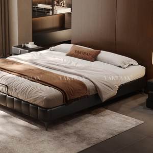 NOVITÀ 2025: Letto in Pelle Stile Tatami con Testiera Moderna Minimalista Italiana e Vano Contenitore Integrato, Ideale per Camere da Letto Piccole - Product Image 4