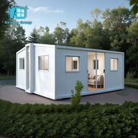 Vente d'usine Villa préfabriquée Casas modulaire 20 pieds 40 pieds Cabine d'hôtel mobile Maisons conteneurs détachables avec 2 3 chambres à coucher