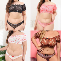 Ensemble de lingerie sexy pour femmes YYU Pure Polka Dot Mesh, deux pièces, dentelle, été, soutien-gorge et culotte
