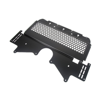 JUXING Revêtement de carrosserie en alliage d'aluminium noir, garniture de porte latérale, protection RGBC22, fixation par vis pour FORD T9 2022-2023 Double Cab XLT SPORT