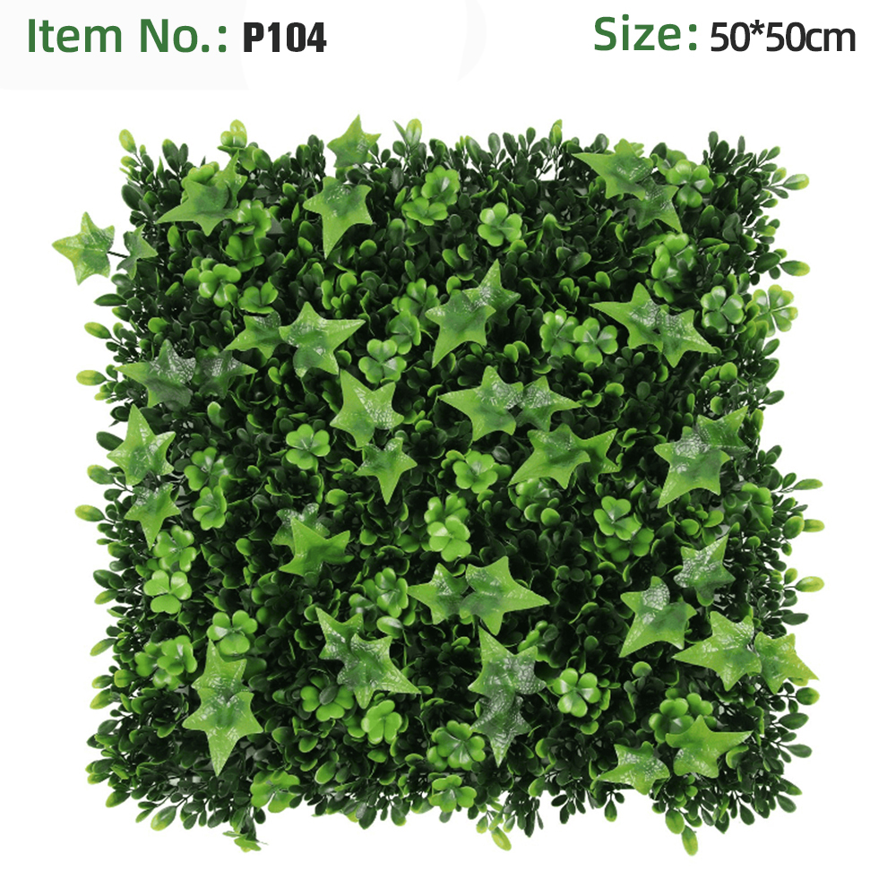Clover Star Leaf Pure Green Grass Wall Panel