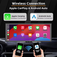 Écran de voiture H818D 11 pouces avec Carplay intégré, caméra de tableau de bord 1080P, moniteur de voiture DVR, navigation Carplay iOS et Android Auto, musique, écran de voiture