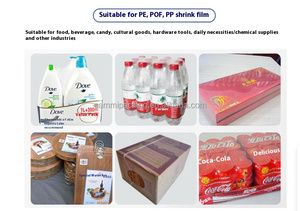 Machine d'emballage sous film rétractable semi-automatique électrique FM-5540 2-en-1 pour films <span class=keywords><strong>POF</strong></span>/PP, destinée aux boîtes de conserve alimentaires et à l'emballage de marchandises - Product Image 6