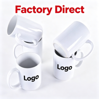 Mug à sublimation 15oz, blanc vierge, en céramique, isolé, compatible lave-vaisselle et micro-ondes, écologique, personnalisable pour la maison, souvenir, vente en gros