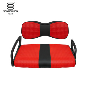Yamaha G29 Golf Cart <b>Leather</b> Seat <b>Cushion</b> with Backrest; Color Texture Selectable-Direct Source Manufacturer Product - Product Image 2
