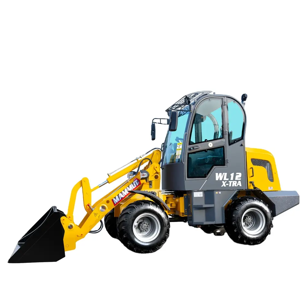 Wheel Loader 1,2ton 1000kg mini hidrolik kecil ujung depan roda EPA4 pemuat Radlader