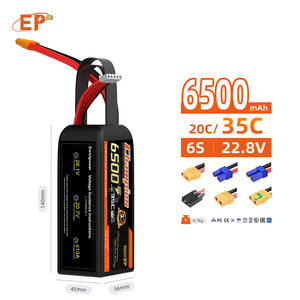 Batería Lipo 6S 75C para FPV RC, Paquete de Baterías Recargables de 8000 mAh, 6500 mAh, 100C, 4S 5500 mAh, 4000 mAh, Polímero de Litio con Xt60 - Product Image 3