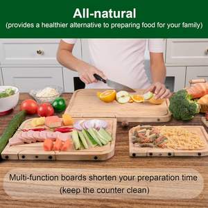 Blocs à découper ensemble de planche à découper en bambou de haute qualité taille M Vietnam fournisseur en gros d'ustensiles de cuisine - Product Image 6