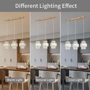 Creative Crystal Pendant Lamp Villa Living Room Duplex Building Store Decorative E27 E26 <b>Bulb</b> <b>Chandelier</b> <b>Light</b> - Product Image 4