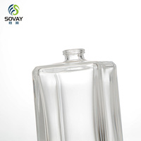 Flacons de parfum vides de 30 ml, 50 ml, 100 ml en gros, flacons de parfum en verre transparent de luxe