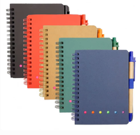 Carnet de notes A4 à spirale avec couverture souple, idéal pour l'école, promotion 2026
