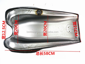 Serbatoio Carburante Moto Vintage Cafe Racer in Metallo Grezzo 17-18L per <span class=keywords><strong>Honda</strong></span> Gb250 - Product Image 5