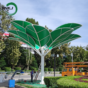 RNKJ Personnalisation spéciale du système solaire de fleurs intelligentes extérieures fournissant de l'électricité arbre solaire - Product Image 3