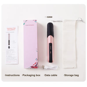 Lisseur de cheveux portable à chauffe rapide, fer à lisser professionnel en céramique sans fil pour salon - Product Image 4