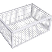 Piège à pigeons en fer, cage à porte automatique unidirectionnelle, attrape-oiseaux pour le contrôle des pigeons en extérieur