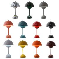 Lampe de table LED à intensité variable avec commande tactile, alimentée par batterie 5V, en ABS de style nordique - Utilisation pour chambre à coucher/mariage/bureau - Lumière ambiante toujours brillante