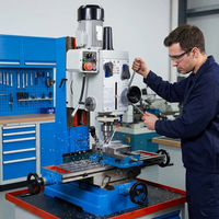Machine à percer et à fraiser de type banc ZX7045, 45 mm, 1500 W, perceuse-fraiseuse combinée pour atelier, entraînement par engrenages, usage intensif