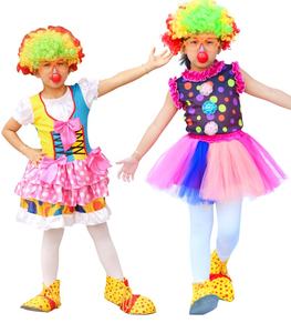 Disfraz de Payaso para <span class=keywords><strong>Carnaval</strong></span> de Halloween, Disfraz de Fiesta de Cosplay, Faldas de Tul para Niñas, Disfraz de Payaso para <span class=keywords><strong>Carnaval</strong></span> de Colonia para Niños - Product Image 3