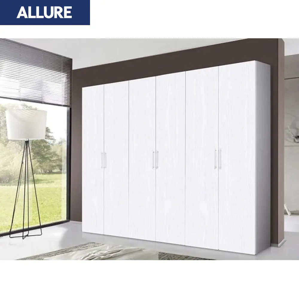 Allure Cửa Trượt Lớn Bảng Mdf Bằng Gỗ Đơn Giản Tủ Quần Áo Phòng Ngủ Tv Amoires