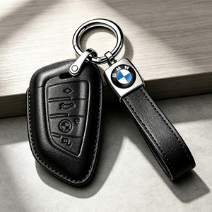 Custodia per chiave <span class=keywords><strong>BMW</strong></span> compatibile con X1 X3 X4 X5 X6 X7 M5 Serie 1 3 <span class=keywords><strong>4</strong></span> 5 6 7 GT3 GT5 GT6, protezione completa a 360 gradi - Product Image 1