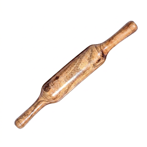 Handcrafted Eco-Friendly Wooden Chakla Belan Set <b>Rolling</b> Board <b>Pin</b> Durable Non-Stick Kitchen Tool Roti Chapati Dough Making Use - Product Image 4