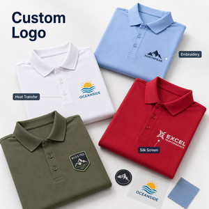Custom Logo Unisex Performance <b>Polo</b> Shirt Men Women Breathable Soft Golf Team Uniform Wholesale 15 Colors <b>Orange</b> Navy - Product Image 2
