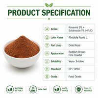Extrait de Rhodiola Rosea (Racine d'Or) en vrac de l'usine LCHBIO, 3% Rosavines, 1% Salidroside, CAS 97404-52-9, Adaptogène Anti-Fatigue