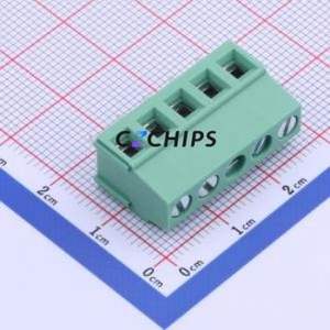 JL500-50005G01 <b>Screw</b> Terminal <b>Block</b> Through hole Component (THT),P=5mm Connector 1x5P 5mm Green Through Hole - Product Image 1