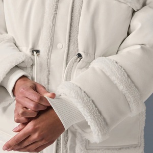 Custom Branding Service Women's Black Winter Windproof Breathable Zippered Nylon Coats Durable Soft-Touch Waterproof Knitted - Product Image 3