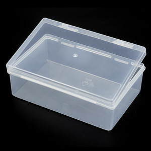 Cotton Swab Storage <b>Box</b> Plastic Transparent With Lid For Makeup And Cleaning Use <b>Small</b> Size 12L Capacity - Product Image 2