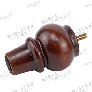 Pieds de meubles WINSTAR à prix avantageux, 4 pouces, <span class=keywords><strong>en</strong></span> <span class=keywords><strong>bois</strong></span> brun, <span class=keywords><strong>pour</strong></span> canapé-lit, pieds de table, pieds de <span class=keywords><strong>meuble</strong></span> - Product Image 2