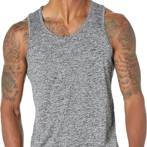 2024 nueva camiseta sin mangas para hombre, ropa interior de poliéster/algodón, ropa deportiva informal, elástica, sin mangas, transpirable, de secado rápido, ecológica - Product Image 1