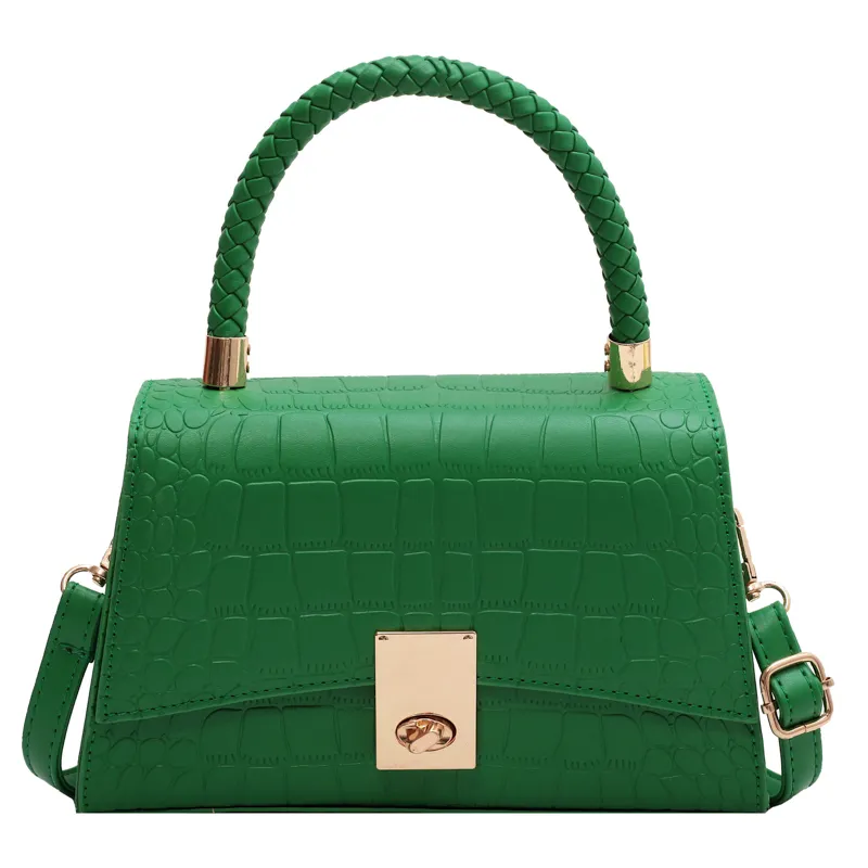 2022 Fashion Small Hand Bags for Women Mini Crocodile Vegan Leather Purses Woman Bags Luxury Handbags