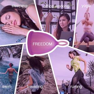 Copas all'ingrosso donne mestruali Copas in Silicone periodo mestruale coppetta mestruale - Product Image 3