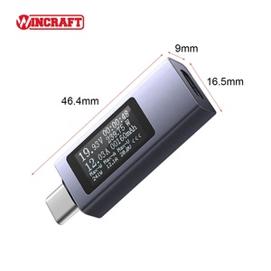 <span class=keywords><strong>Adaptateur</strong></span> WINCRAFT pour connecter un téléphone à un appareil Type-C, connecte un testeur de puissance sans fil Type-C, un multimètre numérique, boîtier en aluminium - Product Image 3