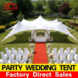 Carpa Elástica de Poliéster Color <span class=keywords><strong>Queso</strong></span> para Bodas y Fiestas en Interiores y Exteriores, Protección UV, Tamaño Personalizado Disponible - Product Image 2