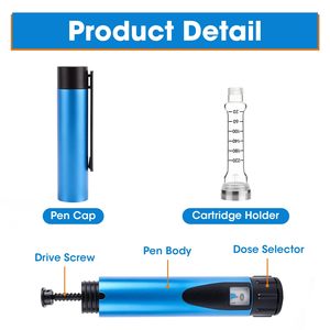 Pluma de Inyección Reutilizable de Metal V3 de 60U y 3ml para Cuidado de la Piel con Diseño Duradero y Logotipo Personalizable - Product Image 3