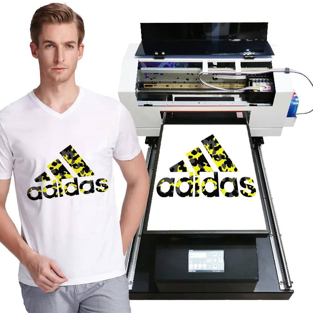 Tiffan Impression Sur T-Shirt Direct Avec Naar Kledingstuk R1390 T-Shirt A3 3050 Dtg T-Shirt Dtg Printer A3 Voor Textieldruk Verkoop