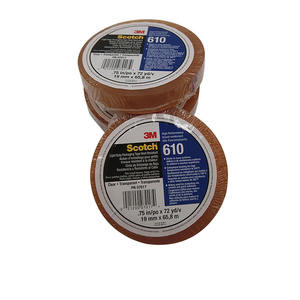 Ruban adhésif en cellophane transparent de qualité supérieure 3M610 résistant à la chaleur, en stock d'usine, <span class=keywords><strong>pour</strong></span> la peinture au pistolet et les tests - Product Image 1
